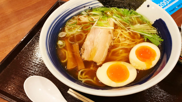 新東名高速道路駿河湾沼津SA（下り）のラーメン屋「麺屋 道神」の味玉ラーメンでホッと一息〜