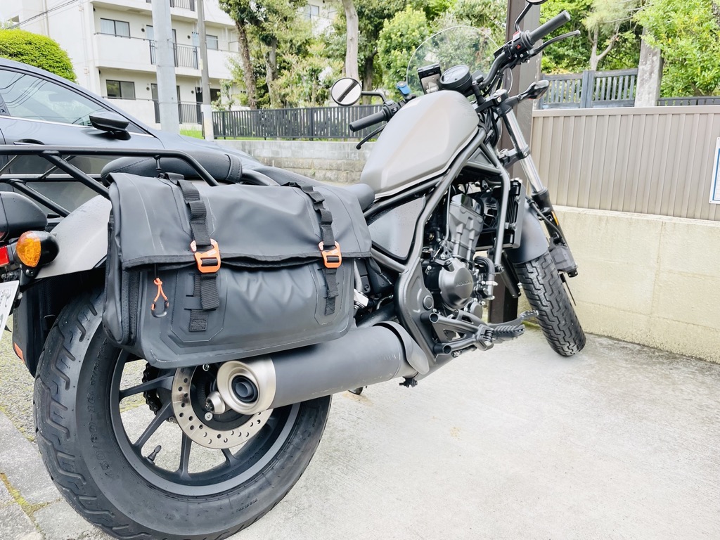 レブル250/500】ドッペルギャンガーのターポリンサドルバッグが